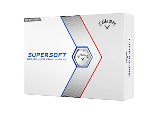 CALLAWAY GOLF SUPERSOFT GOLF BALLS 12 PIECE PACK WHITE - Like New