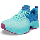 Makodax Workout Shoes for Women Non Slip Sneakers Comfortable Tennis Blue Cyan 6 - Brand New