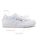 REEBOK WOMEN'S CLUB C 85 WHITE/LIGHT GRAY SIZE WOMEN 9.5 - Brand New