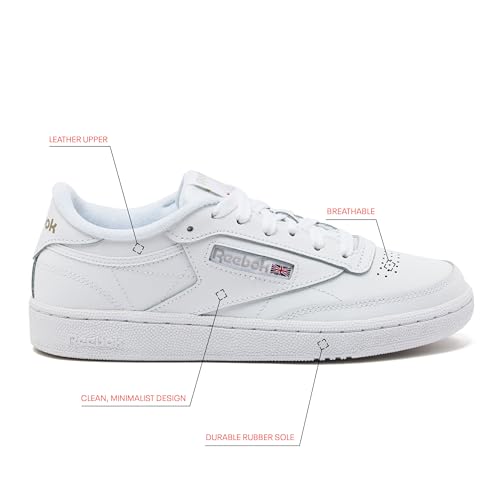 REEBOK WOMEN'S CLUB C 85 WHITE/LIGHT GRAY SIZE WOMEN 9.5 - Brand New