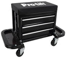 PRO-LIFT MECHANIC ROLLER SEAT TOOL FREE C-3300 – 400 LBS CAPACITY - BLACK - Like New