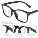 LIVHO High Tech Blue Light Glasses - Advanced Blue Light Blocking - BLACK/CLEAR - Like New