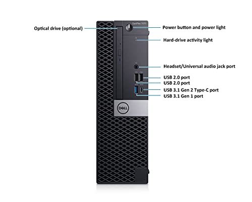 DELL OPTIPLEX 7070 SFF DESKTOP I7-8700 16GB 512GB SSD - BLACK - Like New