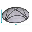 Sunnydaze Outdoor Patio Fire Pit Screen - Reinforced Steel Mesh Round - Like New