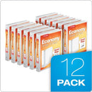 Cardinal 1" 3 Ring Binders 12 Pack Round Ring Binder Holds 225 Sheets - White - Brand New
