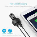 ANKER ULTRA-COMPACT 24W 2-PORT CAR CHARGER POWERDRIVE 2 ELITE - BLACK - Like New
