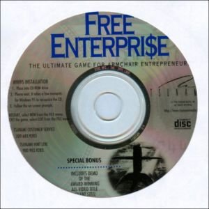 TSUNAMI MEDIA FREE ENTERPRISE PC GAME 1996 ULTRA RARE PC BIG BOX COMPLETE - Like New