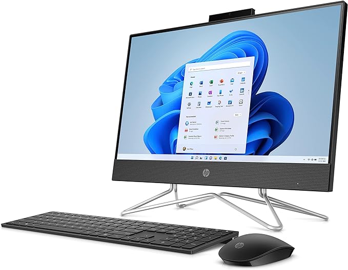 HP 22 All-in-One PC Intel Pentium Silver J5040 4 128GB SSD 22-dd0133w Jet Black - Like New