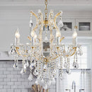 TMAFON Modern Gold Chandelier Light Fixture - Luxury Maria Theresa Crystal - Brand New