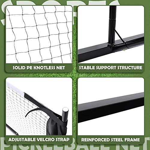 Dulce Dom Pickleball Net Portable Outdoor Court Marking Kit, Carrying Bag - Brand New