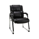 STAPLES Guest & Reception Chair - Bonded Leather - Black - Brand New