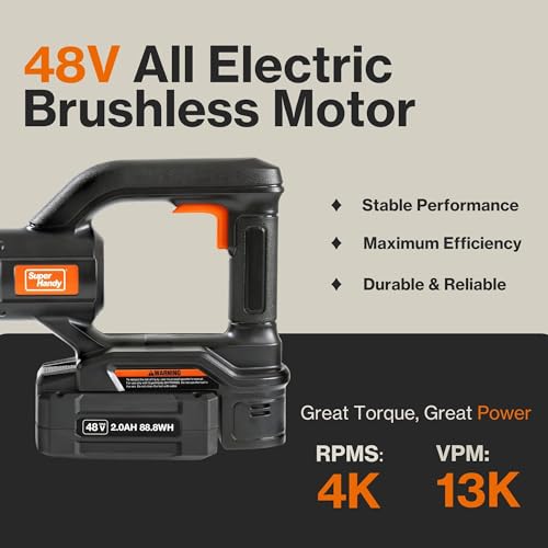 SuperHandy Concrete Vibrating Power Tool, 13K VPM, GUT139 - Orange/Black - Like New