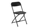 Flash Furniture Hercules Plastic Folding Chair - Black - Like New