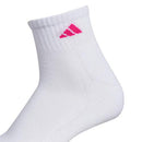 5141549A ADIDAS WOMEN ATHLETIC CUSHIONED 6-PACK ANKLE SOCKS WHITE SIZE 5-10 - Brand New
