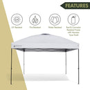 ARROWHEAD OUTDOOR 12’x12’ Pop-Up Canopy & Instant Shelter Easy One Person Setup - Like New