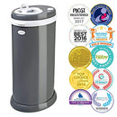 Ubbi Steel Diaper Pail Odor Locking No Special Bag 0828M9Q77 - Slate - Brand New
