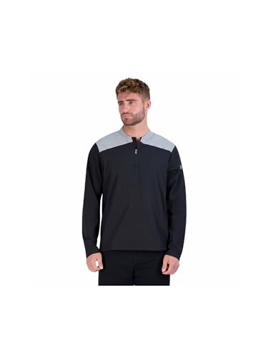 1317220 UNDER ARMOUR MEN'S CORPORATE TRIUMPH 1/4 ZIP PULLOVER M Black/Steel - Brand New