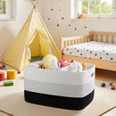 OIAHOMY Blanket Basket Laundry Basket Dog Toy Basket 75L Gradient Black - Brand New