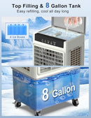 AIRTHRYL LARGE SWAMP COOKER AIR CONDITIONER 2200CFM EVAPORATIVE AIR LARGE- GRAY - Like New