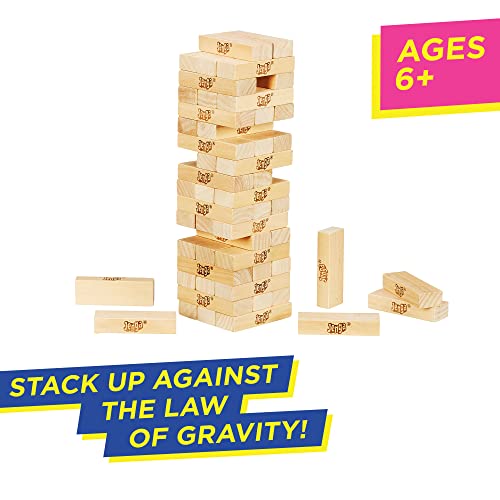 HASBRO JENGA GAME STACKING TOWER AGES 6+ 1 OR MORE PLAYERS 2120 - LIGHT BROWN - Brand New