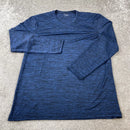 GALAXY BY HARVIC PULLOVER HEATHER KNIT SHIRT MEN'S - SIZE: MEN S - ROYAL BLUE - Brand New