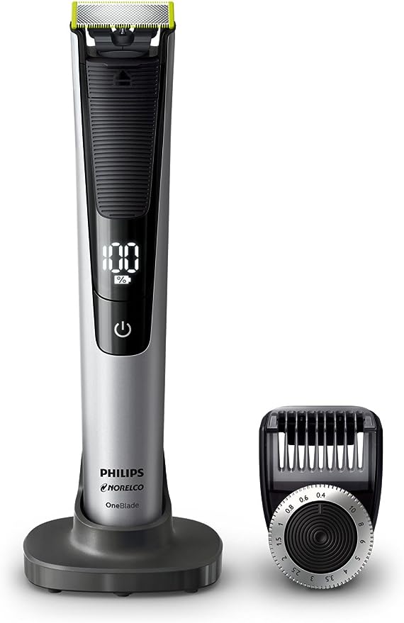Philips Norelco Oneblade Pro QP652070 Electric Trimmer Shaver - Black/Silver Like New