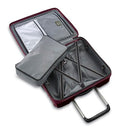 Sams FAMOUS STRYDE 2 HARDSIDE Luggage DOUBLE WHEELS 132870-2136 - MERLOT - Brand New