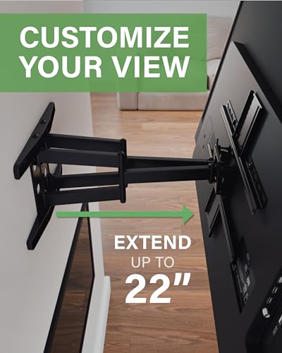 SANUS PREMIUM FULL MOTION TV MOUNT FOR 42"-90" TVS - STURDY & SMOOTH EXTENSION - Like New