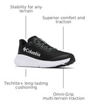 COLUMBIA KONOS FEATHERWEIGHT WOMEN 5.5 WIDE BLACK/WHITE - Like New