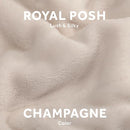 SUNBEAM ROYAL POSH CHAMPAGNE HEATED BLANKET - FULL - CHAMPAGNE - Like New
