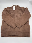 BAREFOOT DREAMS COZYCHIC MIXED SHEARLING PULLOVER - SIZE: WOMEN S - CHESTNUT - Brand New