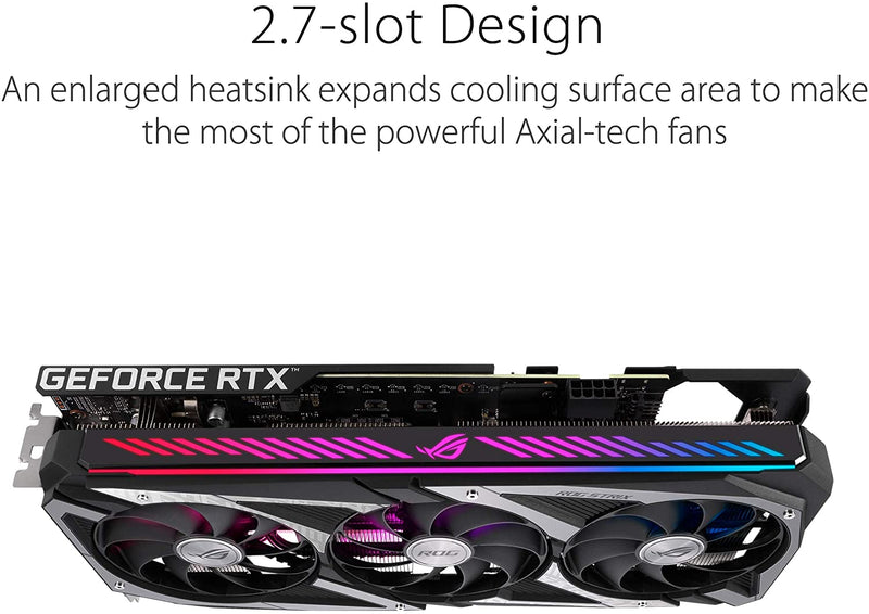ASUS ROG Strix NVIDIA GeForce RTX3060 OC Edition Gaming Graphics 12GB GDDR6 - Like New