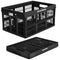 CLEVERMADE COLLAPSIBLE CRATES-OBSIDIAN 1PCK 45L/11 GAL HOLDS 66LBS - GRAY/BLACK - Like New