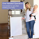 MOMCOZY RETRACTABLE BABY GATE EXTRA WIDE MESH GATES 33" TALL X 71" WIDE - WHITE - Like New