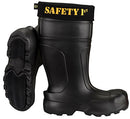 Leon Boots Co. Ultralight Men's Safety 1st EVA Non-Slip Boots Size 12-1/2 Black - Brand New