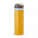 OWALA 24OZ FREESIP STAINLESS STEEL WATER BOTTLE - YELLOW/WHITE CAP - Brand New
