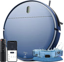 ZCWA Robotic Vacuum and Mop Blue BR151 Missing Accessories Like New