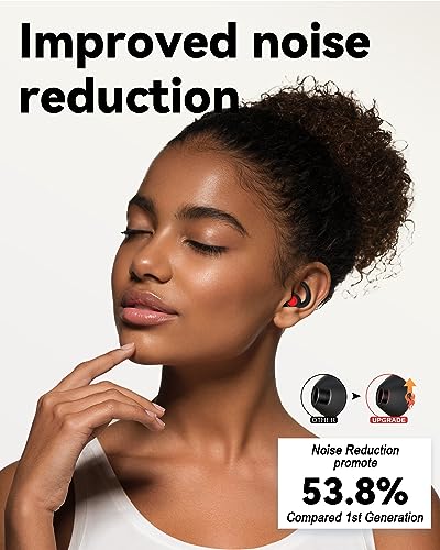 SUPCEAT EAR PLUGS FOR SLEEPING NOISE REDUCTION SOFT SILICONE 2 PAIRS - BLACK - Like New