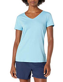 AMAZON ESSENTIALS WOMEN'S ACTIVE QUICK DRY TECH STRETCH TEE V-NECK, SIZE SM - Brand New