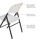 Amazon Basics Foldable Portable Plastic Chair 350LB Capacity 4-Pack - White - Brand New