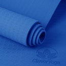 Clever Yoga Non-Slip 6mm Yoga Mat - Blue - Brand New