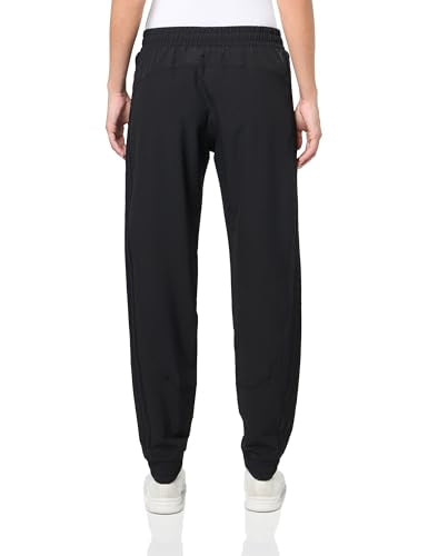 ADIDAS WOMEN'S PACER ALL GYM 3-STRIPES WOVEN MID-RISE PANTS BLACK SIZE L - Brand New