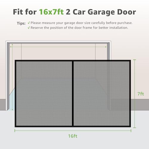Pick For Life PFL-GARAGE Magnetic Closure Heavy Duty Bottom, 16x7 Garage - Black - Like New