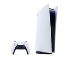 For Parts: PlayStation 5 Digital Edition Video Games CFI-1215B01X -White - PHYSICAL DAMAGED