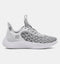 3025631 Under Armour Team Curry 9 Basketball Shoe Unisex White/Grey M13 W14.5 Like New