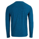 CANADA WEATHER GEAR MEN'S LONG SLEEVE SUPREME SOFT HENLEY, LARGE, SEAPORT BLUE - Brand New