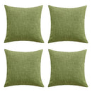 ZLWX LIFE Set of 4 Green Throw Pillow Covers Neutral Textured - Like New