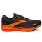 1103931D016 BROOKS MEN'S GHOST 15 NEUTRAL RUNNING BLACK YELLOW RED SIZE 12.5 Like New