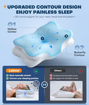 Latree 5X Pain Relief Cervical Neck Pillow Support Orthopedic Cooling MRZ - BLUE - Like New