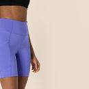 AMAZON ESSENTIALS WOMEN'S HIGH WAISTED ACTIVE SCULPT MOISTURE-WICKING PURPLE L - Brand New
